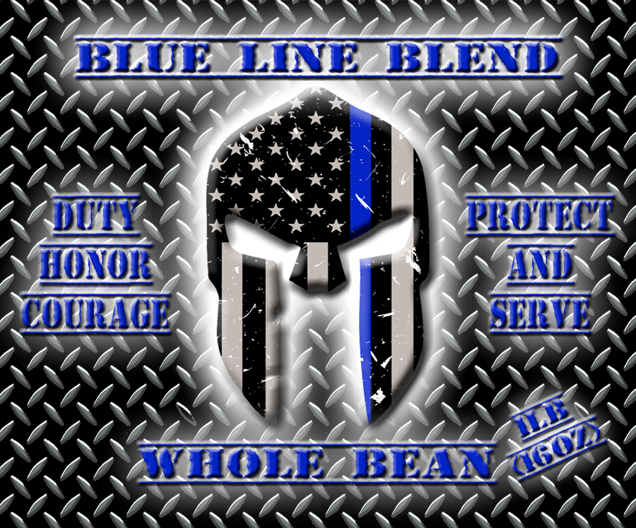 POLICE COP BLUE COFFEE