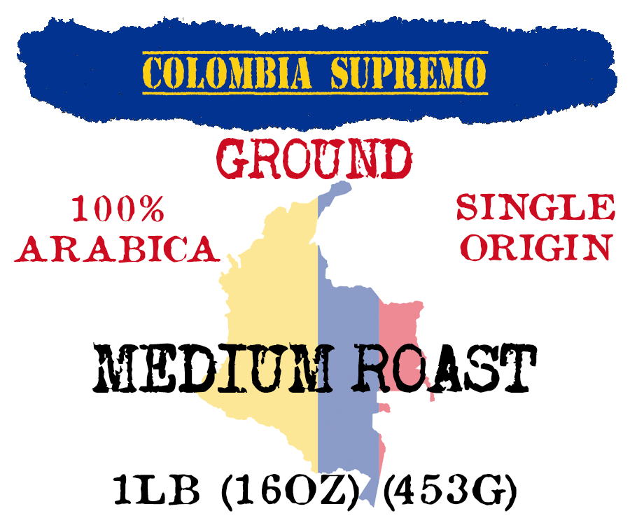 Micro-Roast Coffee Colombia Supremo NAVY COFFEE