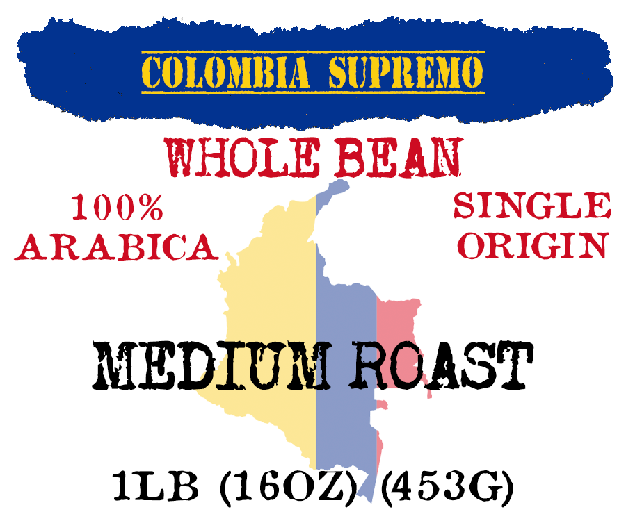 Micro-Roast Coffee Colombia Supremo NAVY COFFEE