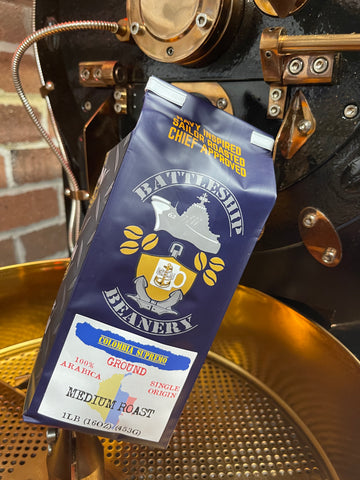 Micro-Roast Coffee Colombia Supremo NAVY COFFEE