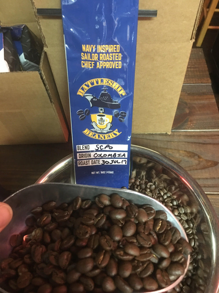 Micro-Roast Coffee Beans - Colombia Supremo NAVY COFFEE