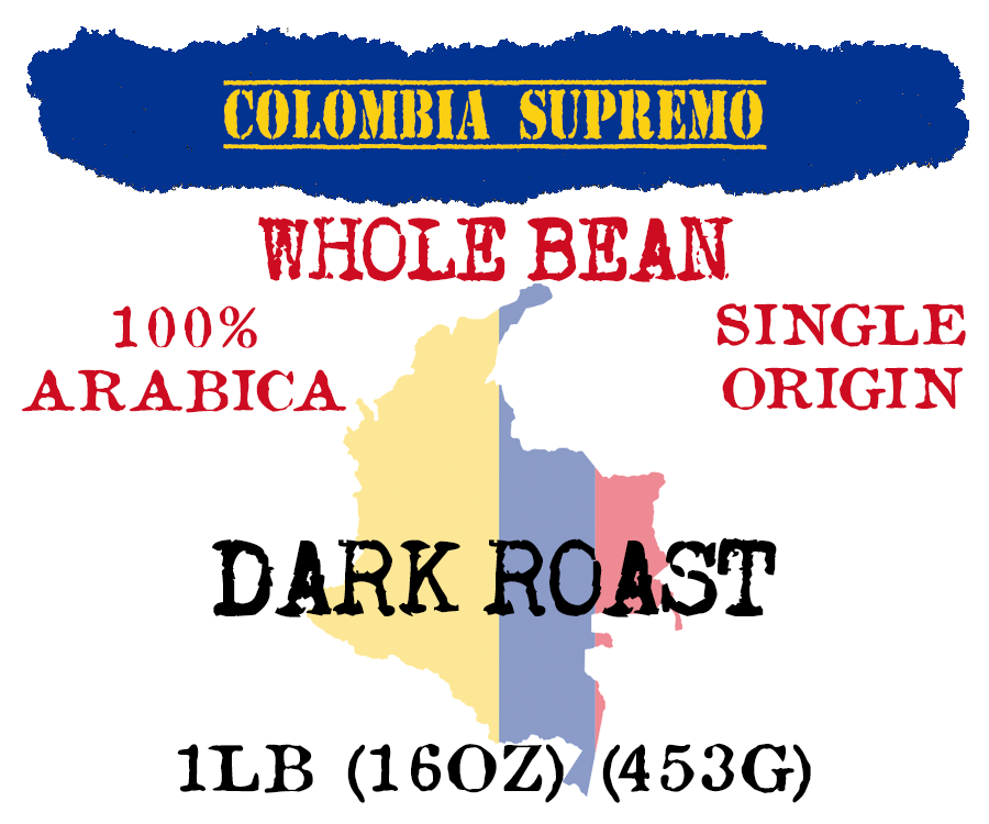 Micro-Roast Coffee Colombia Supremo NAVY COFFEE